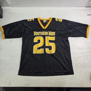 Southern Mississippi Golden Eagles USM Football Half Sleeve Jersey Men's XL #25